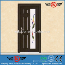 JK-MW9061 piel de puerta melamina hdf puerta interior moderna de madera